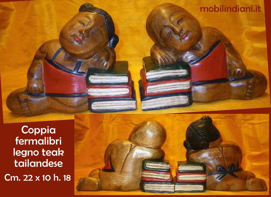 coppia-fermalibri-legno-teak