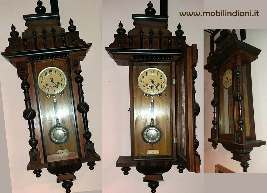 OROLOGIO A PENDOLO Da Parete THUN Con Fiori Rose Vintage No Presepe Teddy Angelo - Foto 2